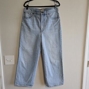 MADEWELL The Perfect Vintage Wide-Leg Crop Jean 31